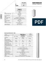 Panel Vertical Polarization Half-Power Beam Width