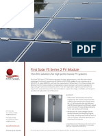 First Solar FS Series 2 PV Module: Thin Film Solutions For High Performance PV Systems