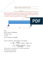 Estructura Metálica Ejercicio y Practica