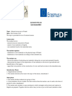 Mineral Resources - Lesson Plan Geography