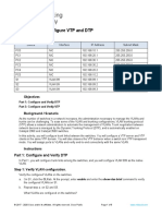 5.2.1 Packet Tracer - Configure VTP and DTP