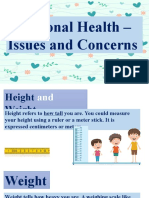 Personal Health - Issues and Concerns