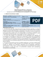 Syllabus Del Curso Paradigmas de Investigación en Psicología