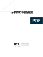 Writing Center Training Supervisor Manual