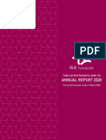 Tung Lok Restaurants 2000 LTD Annual Report 2020