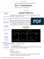 Chapter 10 - Composite Beams: Example Problems