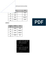 Create The Following Tables With The Given Structures and Data