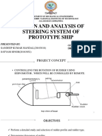 Design and Analysis of Steering System of Prototype Ship: Presented By: Guided by