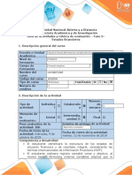 Guía de Actividades y Rúbrica de Evaluación - Fase 3 - Elaboración de Estados Financieros