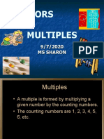 Factors AND Multiples