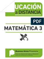 EDUCACIÓN A DISTANCIA Matemática 3 PDF