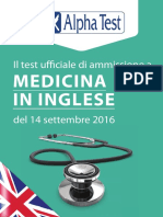 Il Test Uffi Ciale Di Ammissione A: Medicina in Inglese