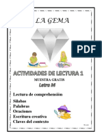 La Gema: Lectura de Comprehensiòn Sìlabas Palabras Oraciones Escritura Creativa Claves Del Contexto