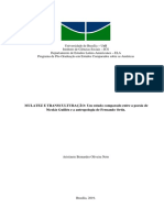 MULATEZ E TRANSCULTURAÇÃO. Um Estudo Comparado Entre A Poesia de Nicolás Guillén e A Antropologia de Fernando Ortiz. Aristinete Bernardes Oliveira Neto PDF