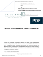 Microlitíase Testicular Ao Ultrassom - Dr. Guilherme Leme