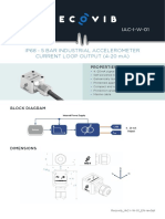 Ip68 - 5 Bar Industrial Accelerometer Current Loop Output (4-20 Ma)