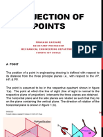 Projection of Points: Prakash Katdare Assistant Professor Mechanical Engineering Department SVKM'S Iot Dhule