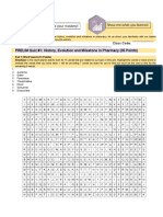 PRELIM Quiz #1: History, Evolution and Milestone in Pharmacy (35 Points)