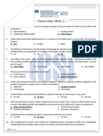 Current Affair MCQ - 2: D. Nitin Menon