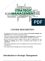 Module I Fundamentals of Strategy