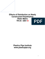 Effects of Disinfection On Newly Constructed Polyethylene Water Mains TR-34 / 2001 B