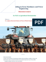 Simulation Modeling in Farm Machinery and Power Engineering: Dimensional Analysis