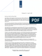 Letter To Senator Inhofe and Senator Reed Incl. Attachement PDF