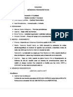 Esquema Géneros Periodísticos PDF