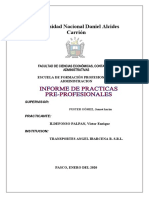 Informe de Practicas Pre Profesionales