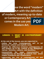 Contemporary Arts