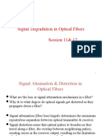 Signal Degradation in Optical Fibers