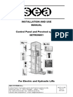 Installation and Use Manual Control Panel and Prewired System Setronik1