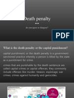 Death Penalty: Do You Agree or Disagree?