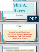 Febie A. Reyes: Presenters