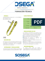 Anclaje Portátil en Reata 1 y 2 Mts SOSEGA