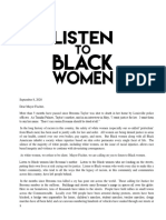 Listen To Black Women With Signatures