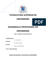 Trabajo de Desarrollo Profesional en Enfermería