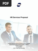 HR Services Proposal: Prepared By: (Sender - Firstname) (Sender - Lastname) (Created - Date) Valid Through (Expiration - Date)