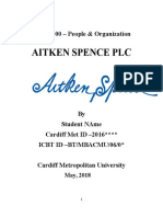 Aitken Spence PLC: MBA 7000 - People & Organization