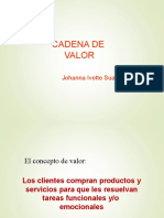 Cadena de Valor - PORTER MANUFACTURA ESBELTA