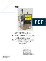 CLX-Ex Online Residual Chlorine Monitor: Owner'S Manual