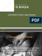 Histerectomía Abdominal