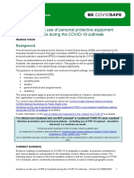 Guidance On The Use of Personal Protective Equipment Ppe in Hospitals During The Covid 19 Outbreak