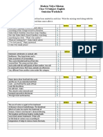 Modern Vidya Niketan Class VI Subject: English Omission Worksheet