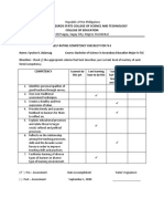 (Cyraine) FS 6 Self Rating Competency Checklist