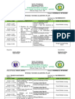 Imelda R. Marcos High School - Annex: Weekly Home Learning Plan