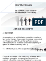 Corporation Law: Revised Corporation Code of THE PHILIPPINES (R.A. No. 11232)