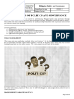 PPG Module 1 - The Concepts of Politics and Governance