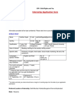 Internship Application Form: CRY-Child Rights and You