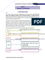 Unit 7: Hedge Accounting: Accounting and Reporting of Financial Instruments